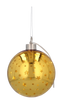 OZDOBA ŚWIĄTECZNA SZKLANA FI 12 CM LED BOMBKA ZŁOTA W GWIAZDKI opak=6szt *2775