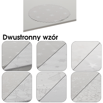 MĂNĂ CULOARE DUBLĂ ARGINTIE MIX FI 28 CM CRĂCIUN PACHET. 1BUC *4228