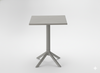 SQUARE GARDEN TABLE 60 x 60 x 77.5 CM GREY