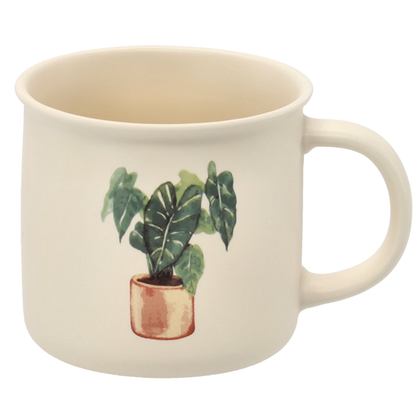 PORCELÁNOVÝ HRNEK 355 ML ROSTLINA V KVĚTINÁČI MIX VZORŮ balení=12ks *7987