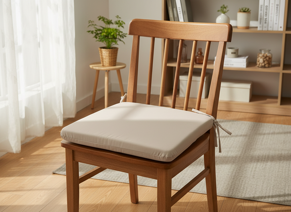 PODUSZKA NA KRZESŁO 40 x 40 x 3 CM NATURALNA