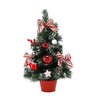 CHOINKA BOŻONARODZENIOWA 50 CM BIAŁO-CZERWONA *2613
