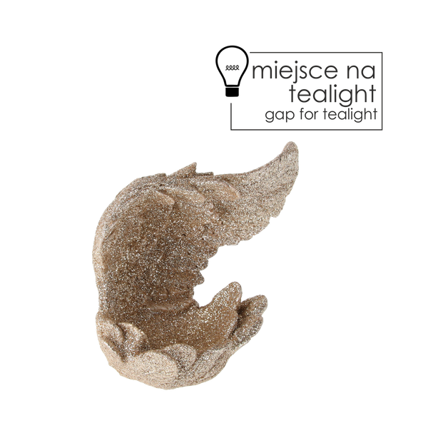 TEALIGHT HOLDER WINGS 10 x 6.5 x 8.5 CM