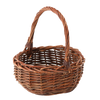 COS WICKER 28 x 28 x 13/32 CM CU MANER - CULOARE CAFEA DESCHISĂ *8543
