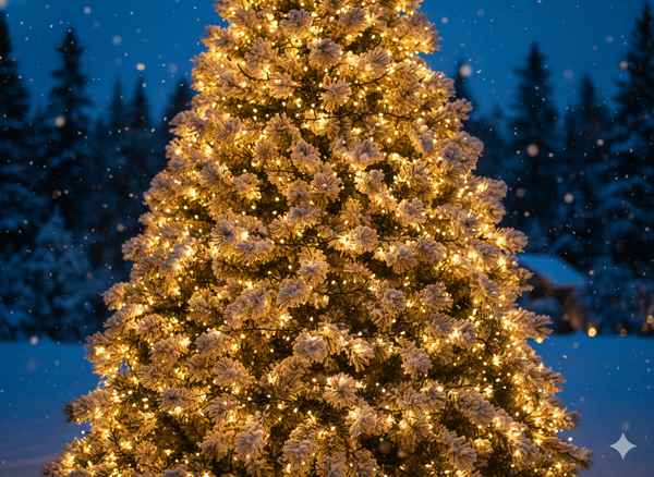 LAMPĂ LED CLUSTER 400L ALB CALD, LUNG. 3 + 4 M ÎN/FU