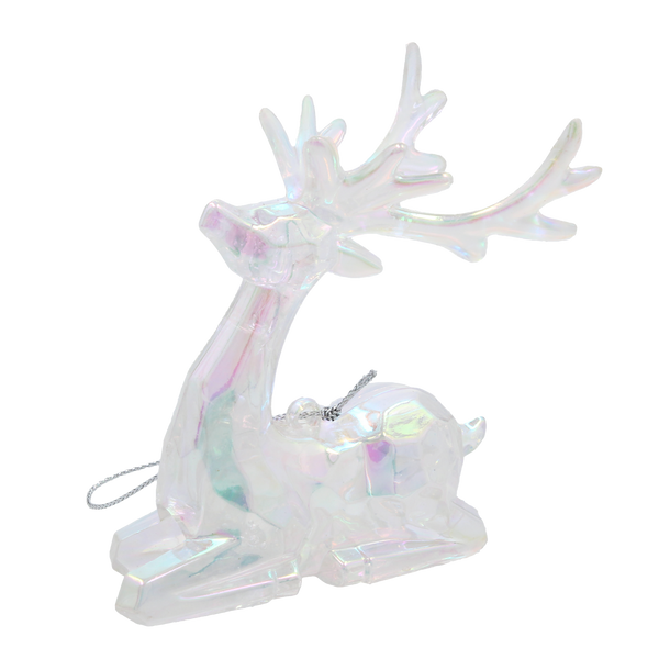 OZDOBA CHOINKOWA RENIFER OPALIZUJĄCA 8 x 9 CM *5881