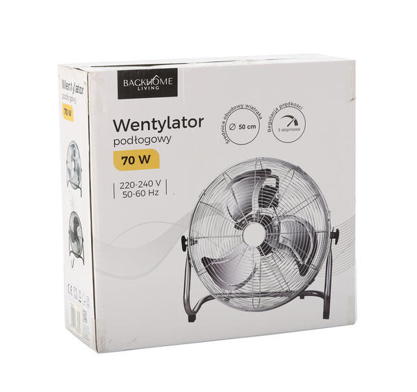 Ventilator de podea negru 70W