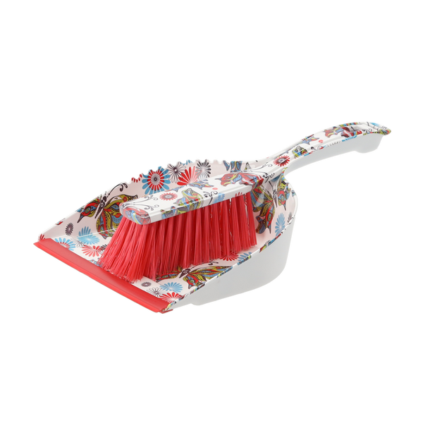 DUSTPAN WITH BRUSH "DECOR"