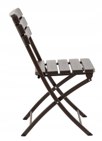 FOLDING GARDEN CHAIR 55 X 46 X 81 CM BROWN