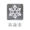 FULG DE ZĂPADĂ 30 CM NEON LED ALB RECE + ALB RECE FLASH ÎN/AFARA *8295