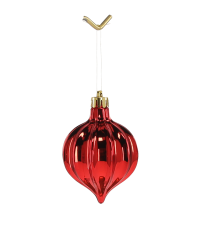 SET OF 12 BAUBLES 6 CM RED/GOLD/SILVER