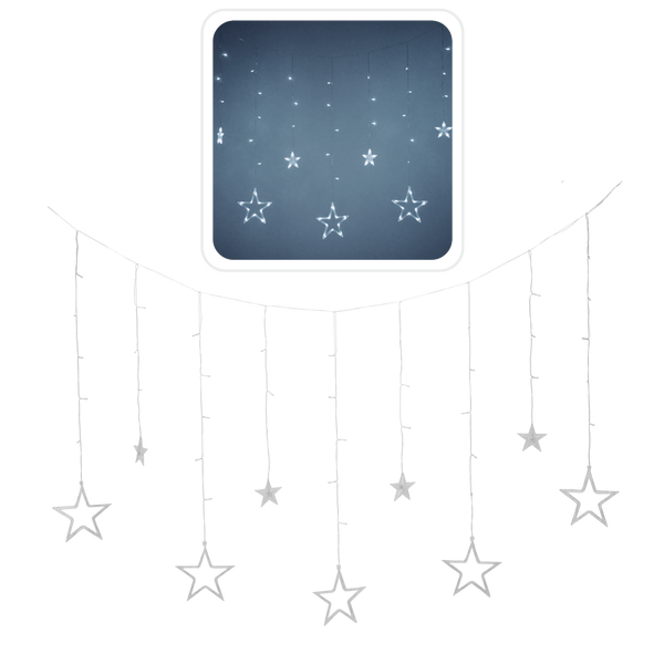 LED STAR LIGHTS 138L COLD WHITE
