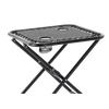 STÓŁ TURYSTYCZNY SKŁADANY 50 x 50 x 50 CM Z UCHWYTAMI NA NAPOJE CZARNY *2739