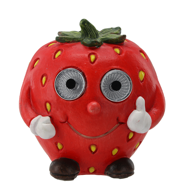 GARDEN FIGURINE - LED FRUITS 10 x 10 x 14 CM, ASSORTED DESIGNS, pack=4 pcs