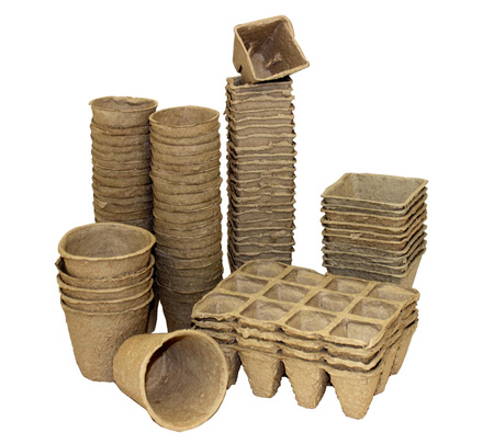 KPL.60 BUCĂȚI GHIVECI DIN TURBĂ 6 x 6 CM *8464