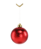 SET OF 12 BAUBLES 6 CM RED/GOLD/SILVER