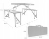 SET TOURIST - FOLDING TABLE WITH STOOLS *2712