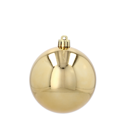SET OF 4 BAUBLES 8 CM RED/GOLD/SILVER