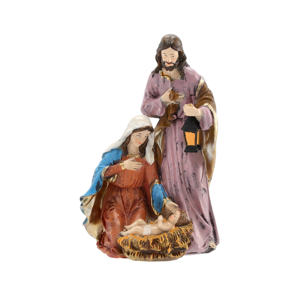 FIGURĂ DE Crăciun - FAMILIA SFÂNTĂ 13 x 8,4 x 21 CM *6843