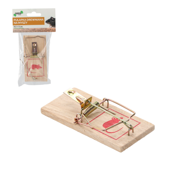 PÁLKA NA MYŠE DŘEVO 9,5 x 5 CM balení=48 ks *3545