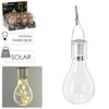 LAMPA SOLARNA ŻARÓWKA 7,5 x 7,5 x 22 CM disp.12szt *0050
