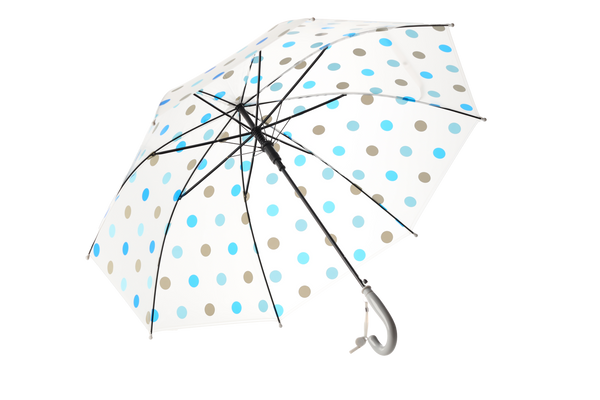 PARASOL PÓŁAUTOMAT. KLASYCZNY MAŁY KROPKI MIX KOLORÓW dia 83 CM opak=12szt *4316