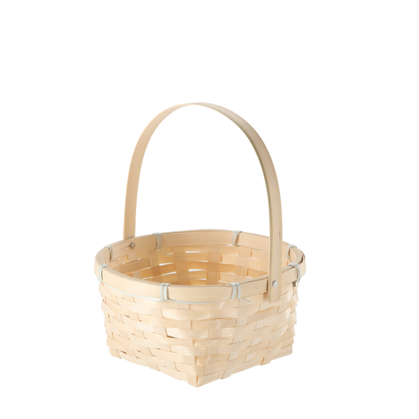 EASTER BASKET WITH MOVABLE HANDLE 20 x 20 x 10 CM MIX 2 COLORS