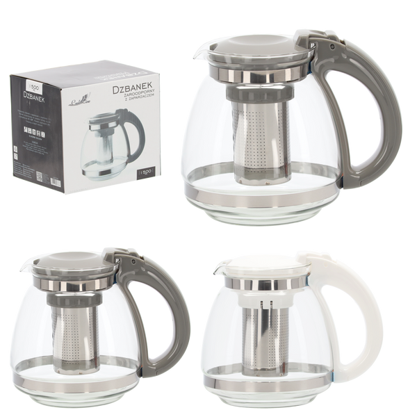 HEAT-RESISTANT JUG WITH INFUSER 1.5 L