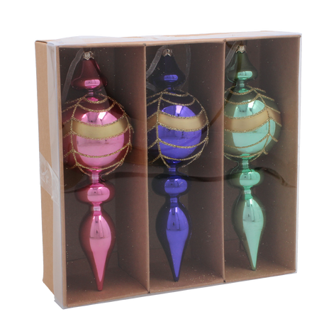 KPL. 3 DECORAȚIUNI PENTRU BRAZ - VÂRF MIX DE CULORI 17CM ambalare=12buc *7342