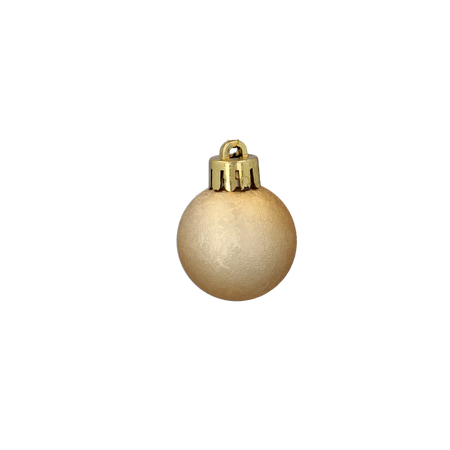SET OF 24 BAUBLES 3 CM RED/GOLD/SILVER