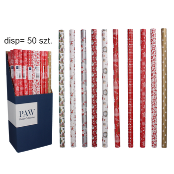 DECORATIVE PAPER FOR PACKAGING GIFTS HOLIDAYS 200X70CM 9756