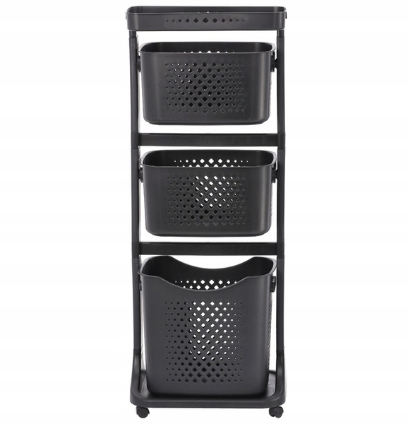 PLASTIC STAND WITH FOUR BASKETS
