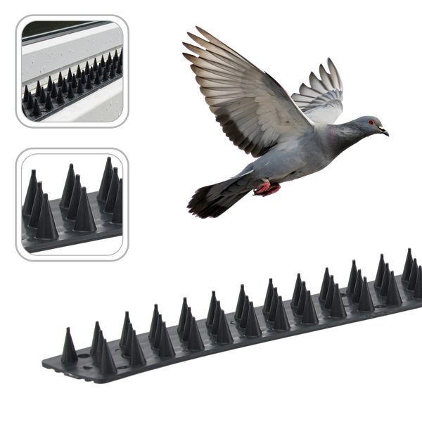 COLȚI DIN PLASTIC PENTRU PĂSĂRI 4,5X50CM GRI ambalaj=10buc *5437