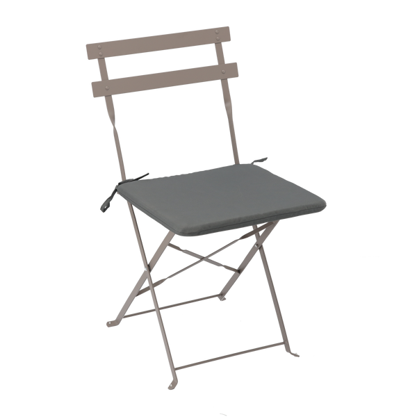 PODUSZKA NA KRZESŁO 40 x 40 x 3 CM CIEMNOSZARA