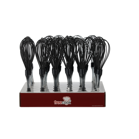 SILICONE WHISK 26CM PACK=36PCS