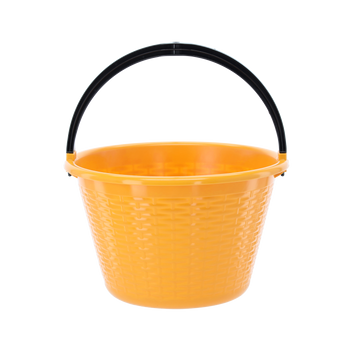 CUBUL PLASTIC ROTUND DE 15L CU MÂNER *4052