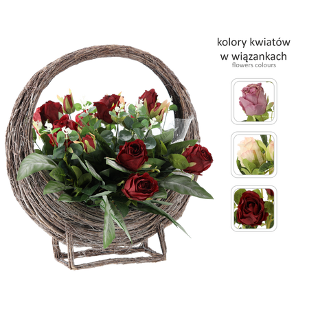 BOUQUET CH-12 (WIDTH 60 CM, HEIGHT 34 CM) BASE "WE REMEMBER"