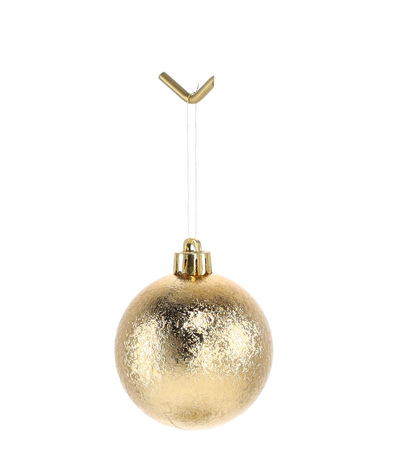 SET OF 24 BAUBLES 6 CM RED/GOLD/SILVER