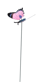 OZDOBA NA PIKU DO DONICY / OGRODU - MOTYL 10 CM / 50 CM *5375