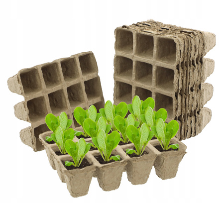 KPL.10 KS PALETKY RAŠELINOVÝCH KVĚTINÁČŮ 15,5 x 11,5 x 5CM *8488