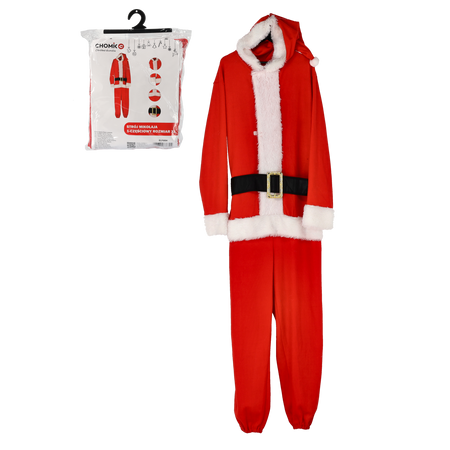 Costum de Moș Crăciun 1-pieței mărimea XL *6804