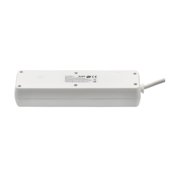 EXTENSION CORD POWER STRIP 4 SOCKETS 1.5M WHITE