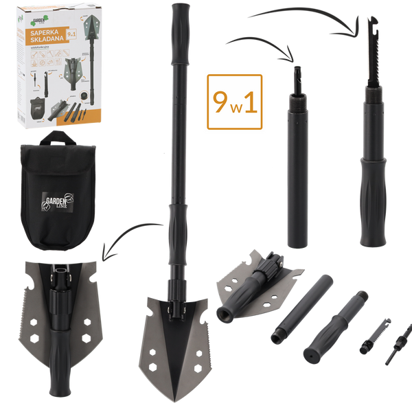 SAPERKA SKŁADANA WIELOFUNKCYJNA 20,5 / 70 CM 9 W 1