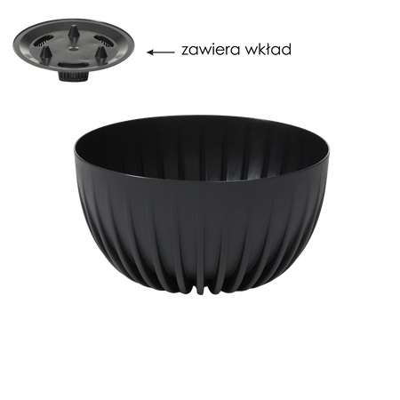 MIRA 240 MM ECO RECYCLED BOWL - BLACK