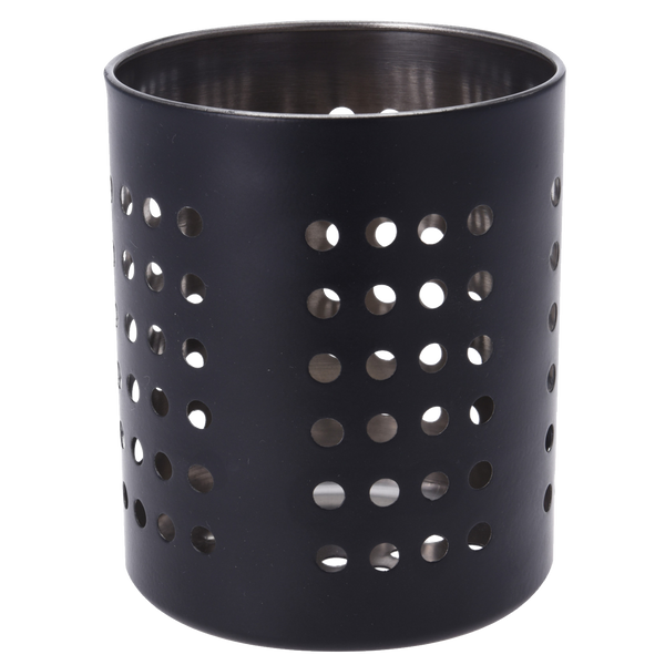 CUTLERY DRAINER STAINLESS STEEL 12X13 CM BLACK