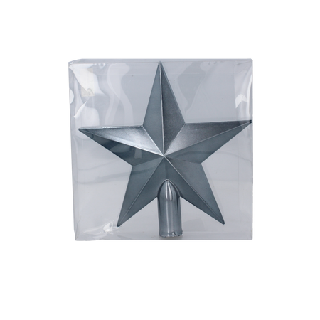 TREE TOPPER 20 CM STAR OLIVE/COPPER/GRAPHITE