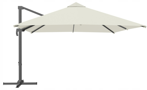 ZAHRADNÍ PARASOL "MINI ROMA" 2,5 x 2,5 M BEŽOVÝ S OBALOM *5385