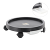POT TROLLEY WITH DRAIN TRAY AND 4 NYLON WHEELS
