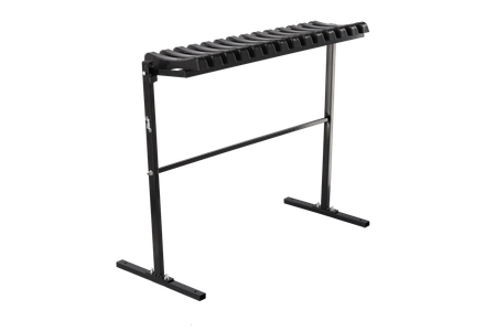 SKLÁDACÍ LAVICE DĚLKA 86 CM S NOHOU - ČERNÁ *8305