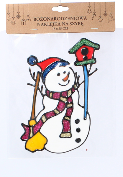 CHRISTMAS WINDOW STICKER 18 x 25 CM